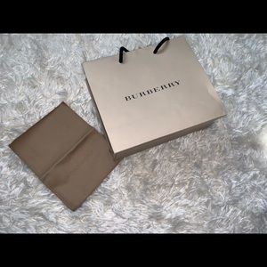 Burberry shopping bag and dust bag
